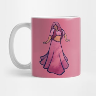 Pink belly dancer Mug